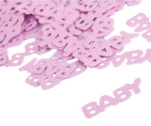 Zakje confetti baby (baby pink)