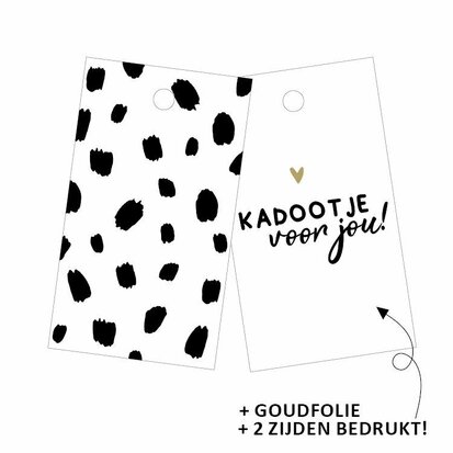 Cadeaulabel Kadootje voor jou! 101 dots