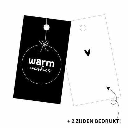 Cadeaulabel Warm wishes