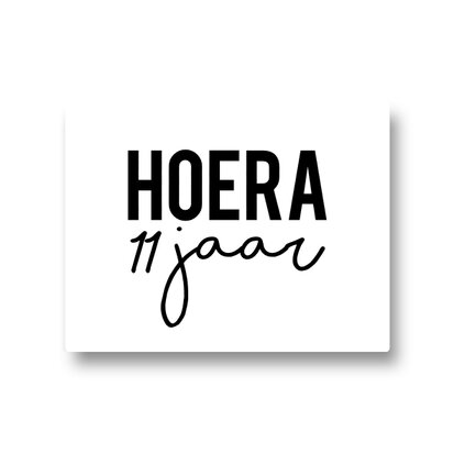 Lotsoflo Sticker Hoera 11 jaar