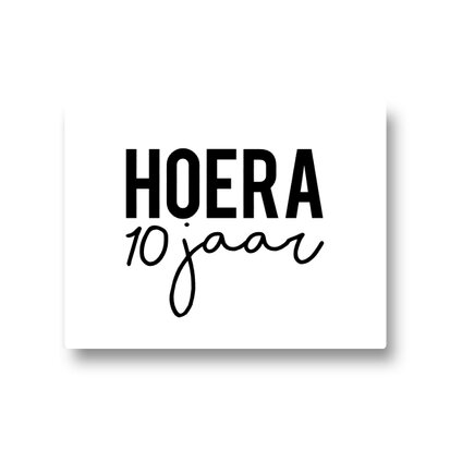 Lotsoflo Sticker Hoera 10 jaar