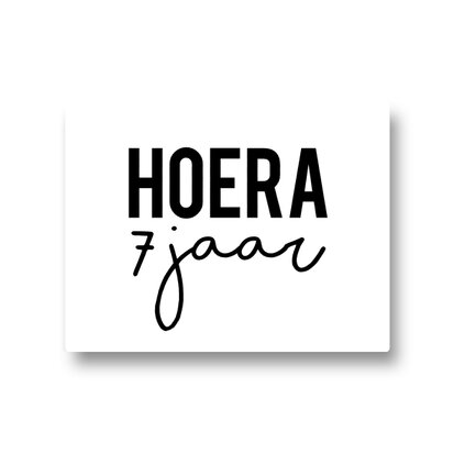 Lotsoflo Sticker Hoera 7 jaar