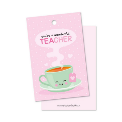 Cadeaulabel You're a wonderful teacher