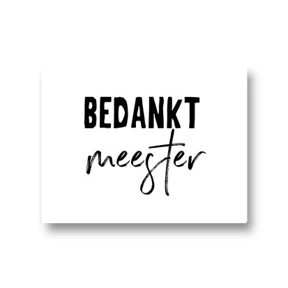 Lotsoflo Sticker Bedankt meester