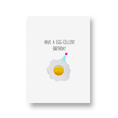 Ansichtkaart Have a egg-cellent birthday 