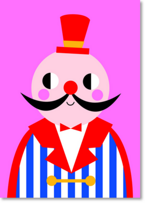 Ansichtkaart Circus directeur