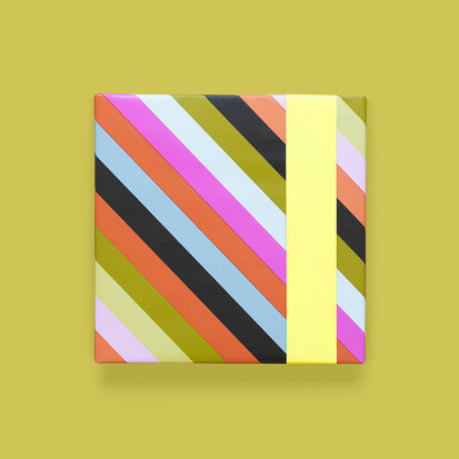 Cadeaupapier Multi Stripes - Yellow