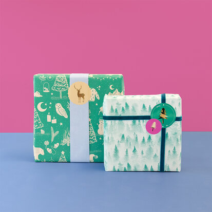 Cadeaupapier Xmas Winter Forest 