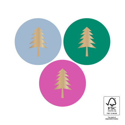 Stickers Multi - Modern Tree Gold - Bright 