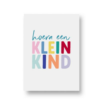 Ansichtkaart Hoera een kleinkind