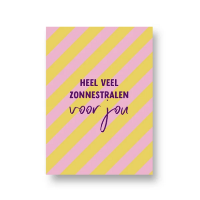 Ansichtkaart Heel veel zonnestralen voor jou