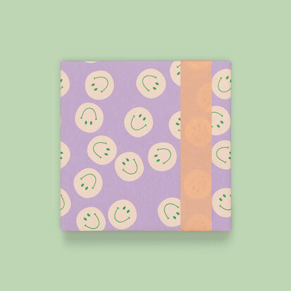 Cadeaupapier Smile Lilac - Salmon