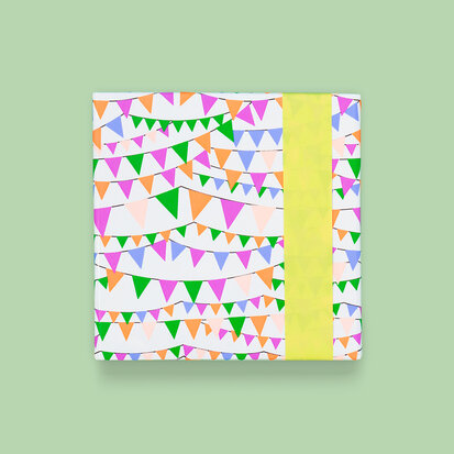 Cadeaupapier Party Guirlande - Yellow