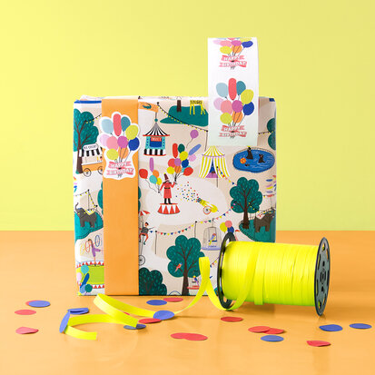 Cadeaupapier Circus - Orange 