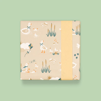 Cadeaupapier Baby Goose - Peach