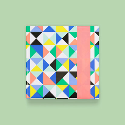 Cadeaupapier Blocks - Bright Salmon