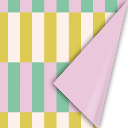 Cadeaupapier Colorblocking Retro