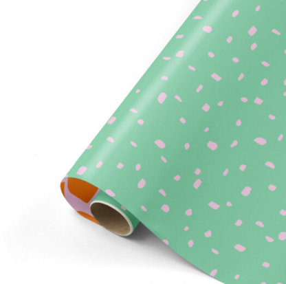 Cadeaupapier Minimal dots '25 Retro