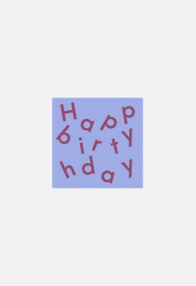 Stickers Happy birthday · ice blue + purple tales