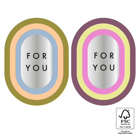 Stickers Duo - For You Silver - Cool 