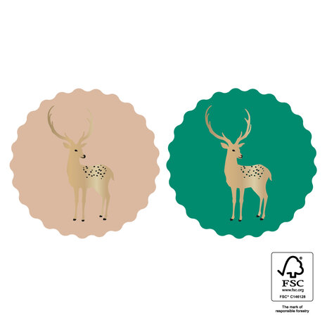 Stickers Duo - Reindeer Gold 