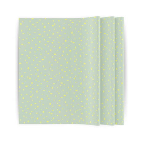 Vloeipapier Minimal Dots Mint/geel