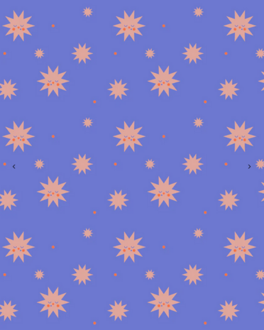 Cadeaupapier Christmas stars · cornflower + litchi + bloodorange 