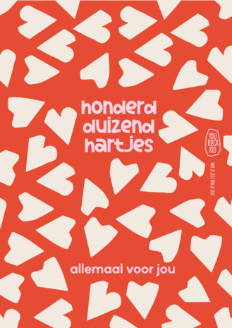 Poster Honderd duizend hartjes