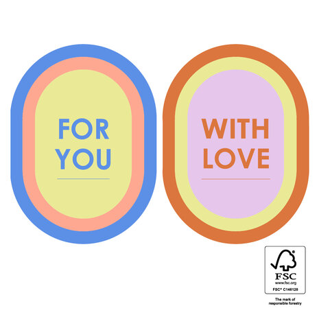 Stickers Duo - For You/With Love