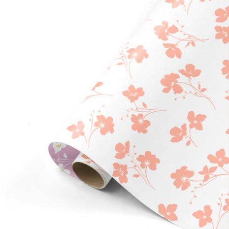 Cadeaupapier Classic flowers Pastel neon