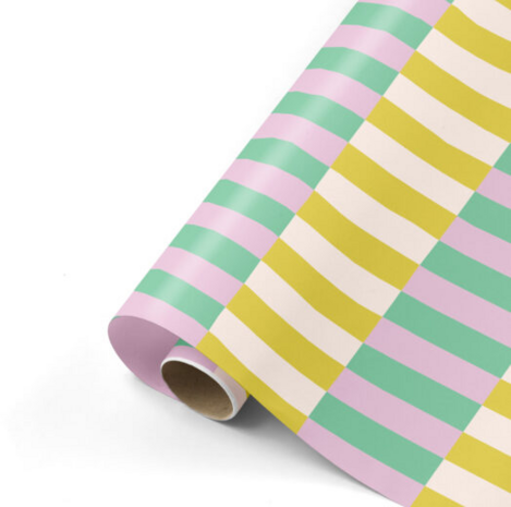 Cadeaupapier Colorblocking Retro