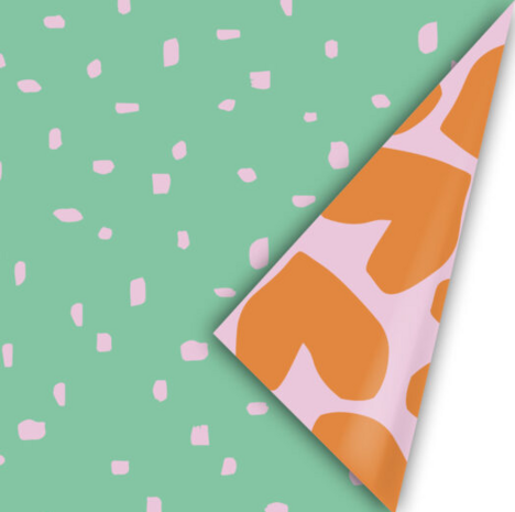 Cadeaupapier Minimal dots '25 Retro