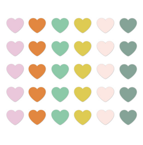 Stickers Spring '25 mini hearts retro