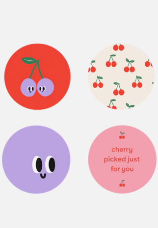 Stickers Anne Pascal · cherries · mixed 