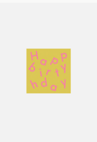 Stickers Happy birthday · mustard + grapefruit 