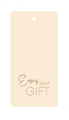 Cadeaulabel Enjoy your gift nude/copper