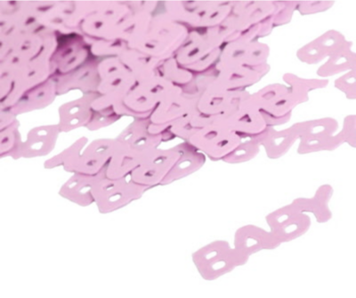 Zakje confetti baby (baby pink)