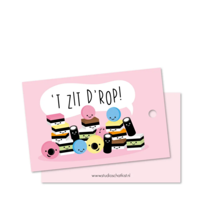 Cadeaulabel 't zit d'rop!