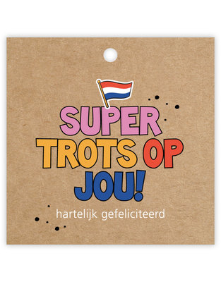 Cadeaulabel Super trots op jou!