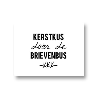 Lotsoflo Sticker Kerstkus door de brievenbus