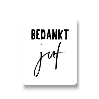 Lotsoflo Sticker Bedankt juf