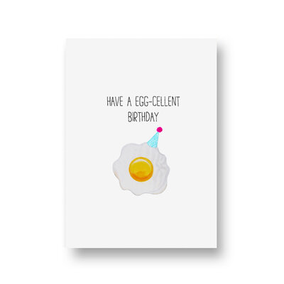 Ansichtkaart Have a egg-cellent birthday