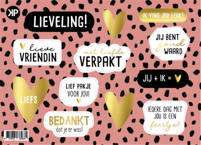 Stickervel Lievelings