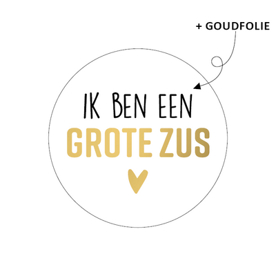 Sticker Ik ben een grote zus '23