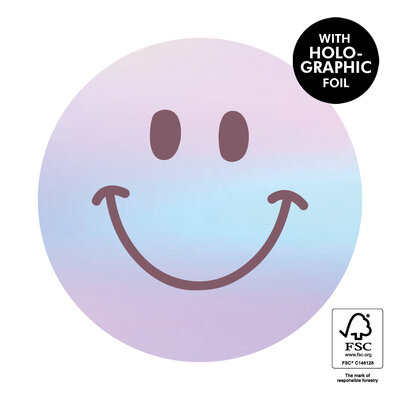 Stickers Smiley Holographic