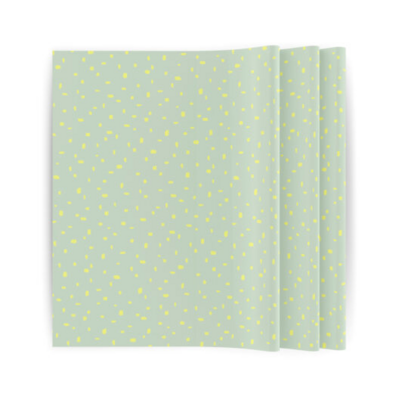 Vloeipapier Minimal Dots Mint/geel