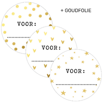 Sticker Voor (3 varianten) assorti