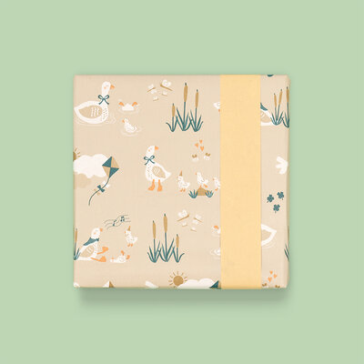 Cadeaupapier Baby Goose - Peach