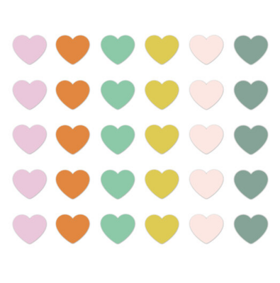 Stickers Spring '25 mini hearts retro